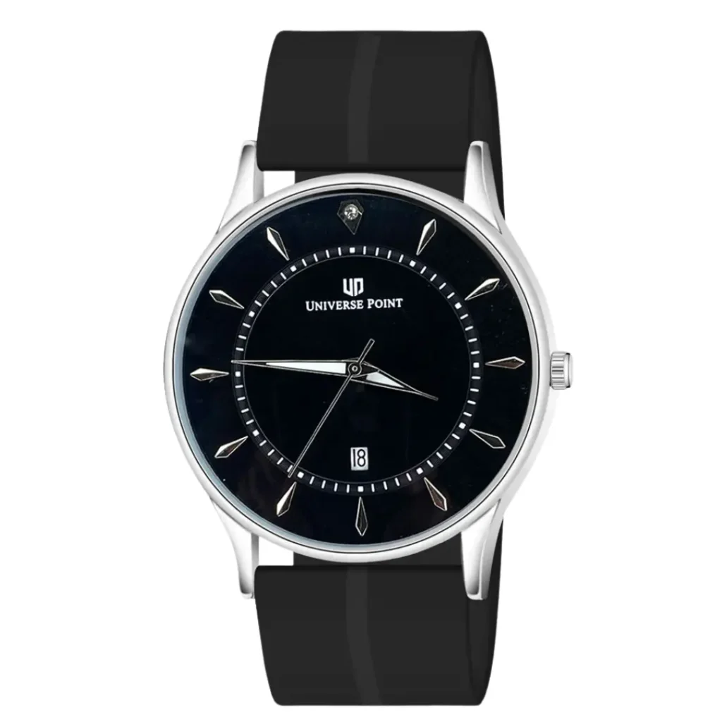 Universe Point Magnetic Lock & Silicone Rubber Straps Watch