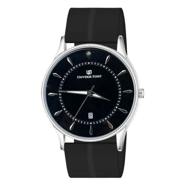 Universe Point Magnetic Lock & Silicone Rubber Straps Watch