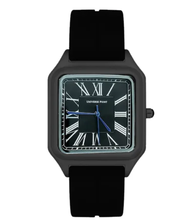 Universe Point Square Design Magnetic Lock & Silicone Straps Watch